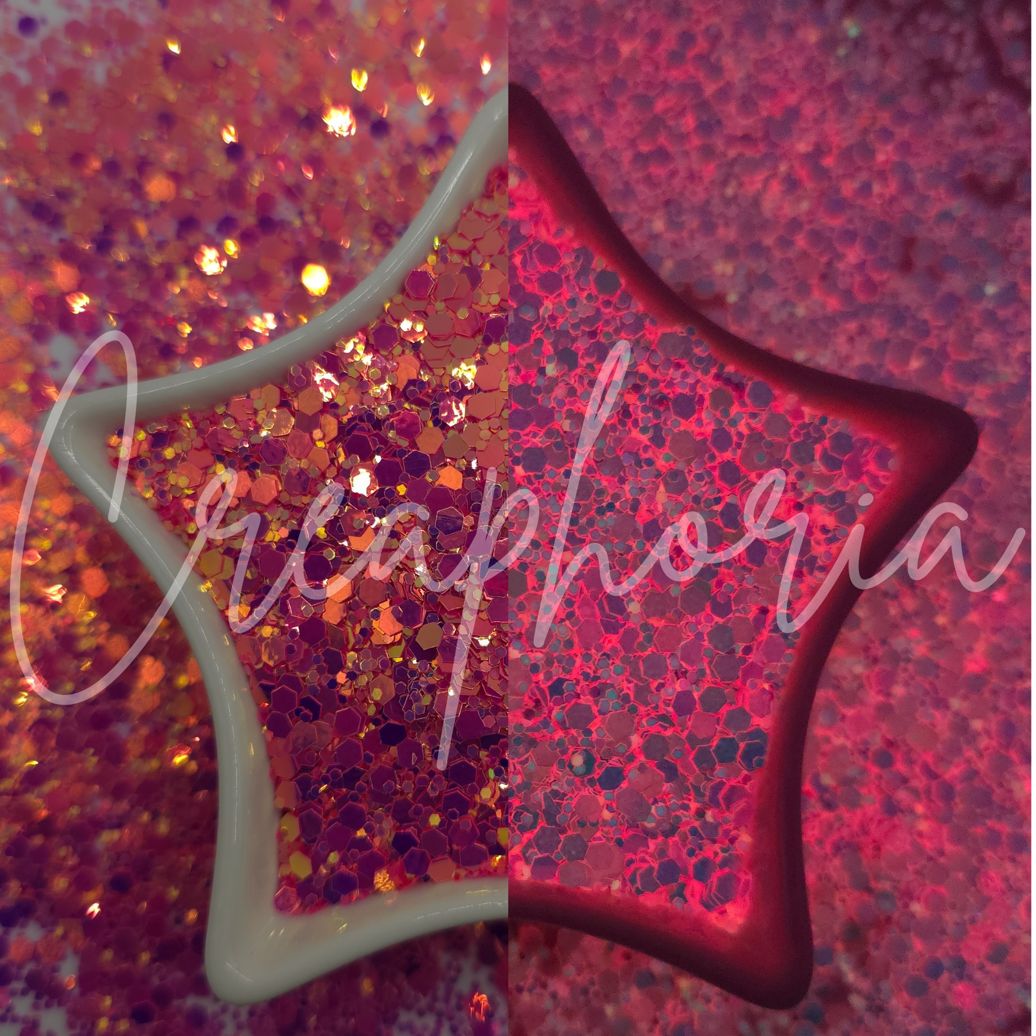 Pink Collar| Chunky Mix | Glow-in-The-Dark