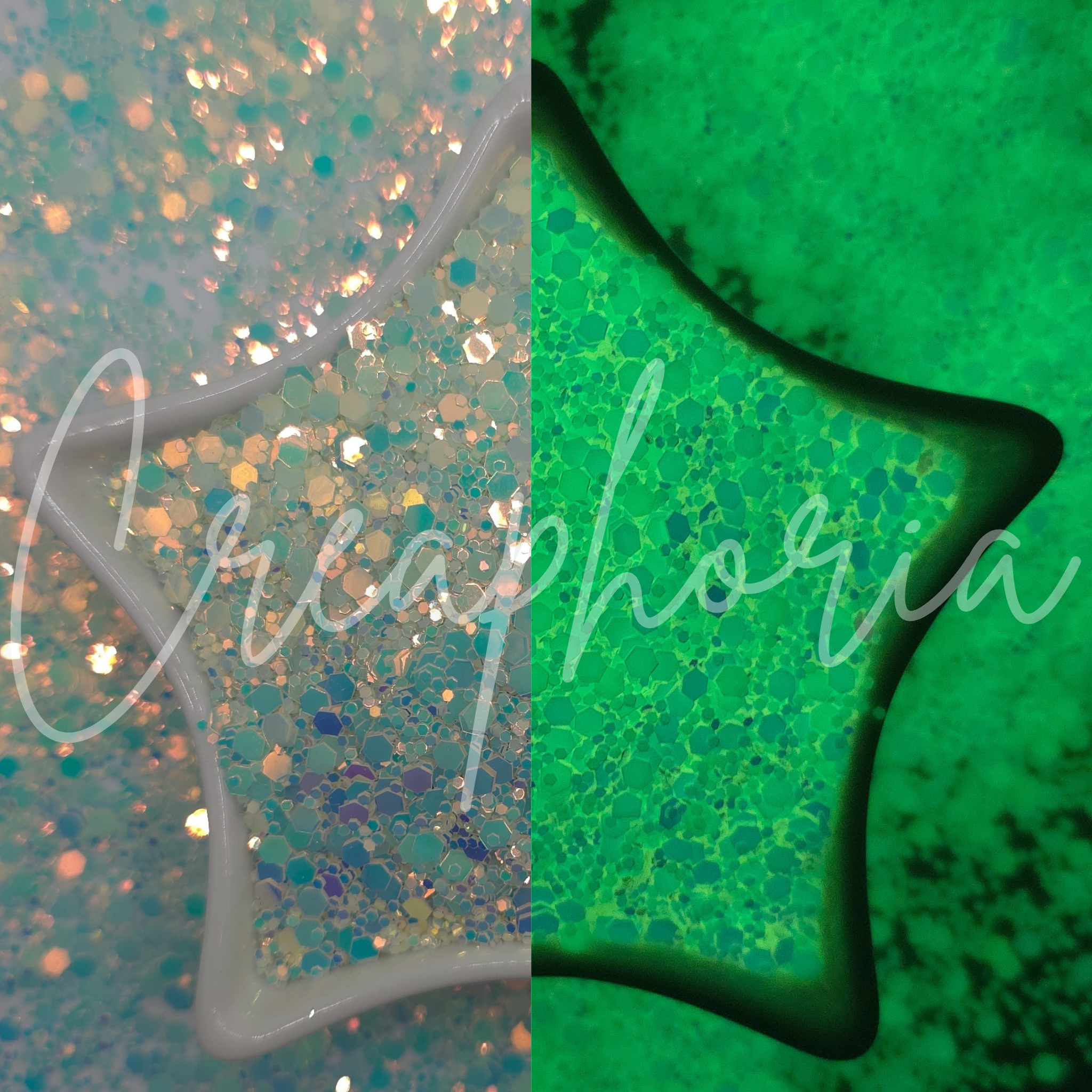 Sea Glass | Chunky Mix | Glow-in-The-Dark